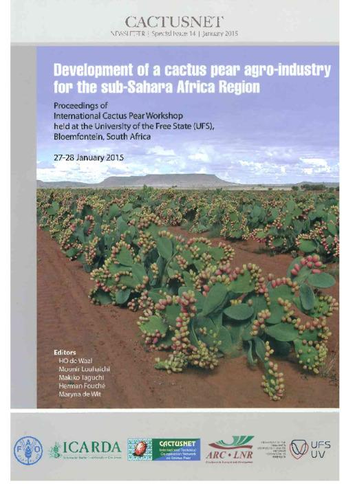 Applications of geo-informatics in cactus pear research and development