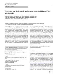 Integrated physical, genetic and genome map of chickpea (Cicer arietinum L.)