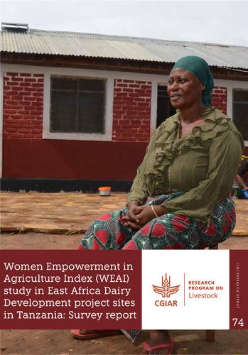 Women empowerment in Agriculture Index (WEAI) study in East Africa Dairy Development project sites in Tanzania: Survey report