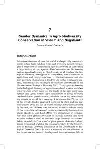 Gender Dynamics in Agro-biodiversity Conservation in Sikkim and Nagaland*
