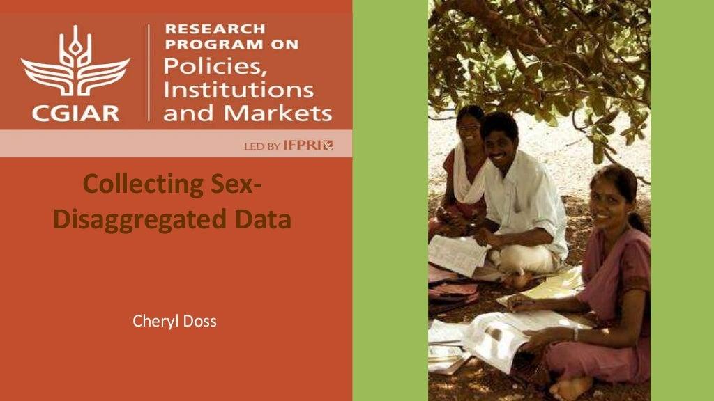 Collecting sex-disaggegated data