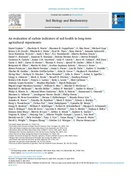 An evaluation of carbon indicators of soil health in long-term agricultural experiments