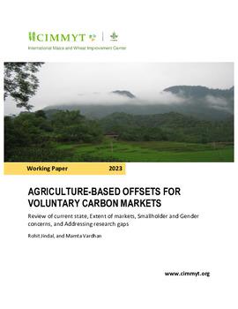 Agriculture-based offsets for valuntary carbon markets: Review of current state, Extent of markets, Smallholder and Gender concerns, and Addressing research gaps