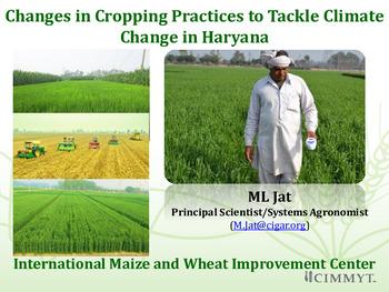 Changes in cropping practices to tackle climate change in Haryana