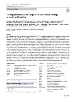 The Aegilops ventricosa 2NvS segment in bread wheat: cytology, genomics and breeding