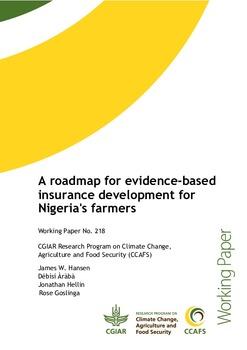 A roadmap for evidence-based insurance development for Nigeria's farmers