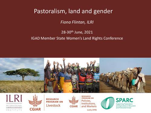 Pastoralism, land and gender