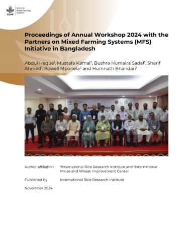 Proceedings of Annual Workshop 2024 with the Partners on Mixed Farming Systems (MFS) Initiative in Bangladesh