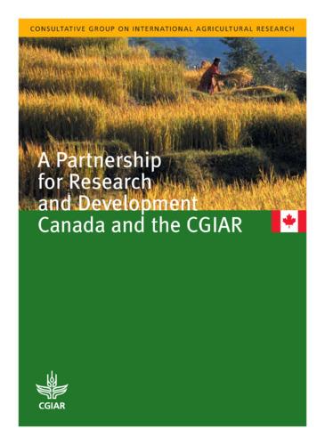 A Partnership for Research and Development: Canada and the CGIAR