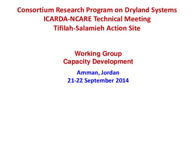 Dryland Systems Capacity Development