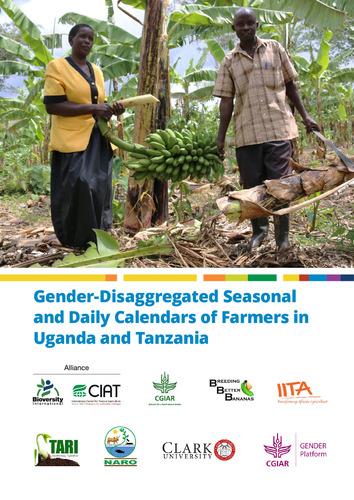 Gender-disaggregated seasonal and daily calendars of farmers in Uganda and Tanzania