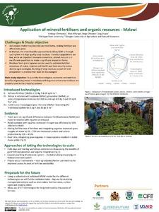 Application of mineral fertilisers and organic resources—Malawi