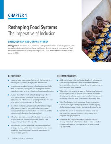 Reshaping food systems: The imperative of inclusion