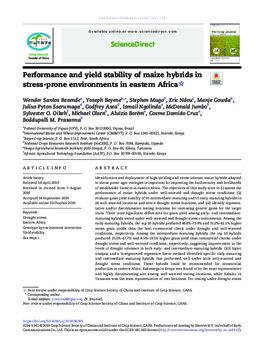 Performance and yield stability of maize hybrids in stress-prone environments in eastern Africa