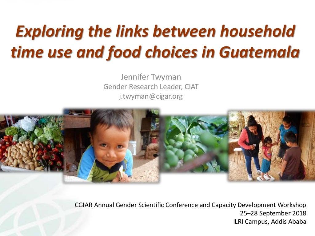 Exploring the links between household time and food choices in Guatemala