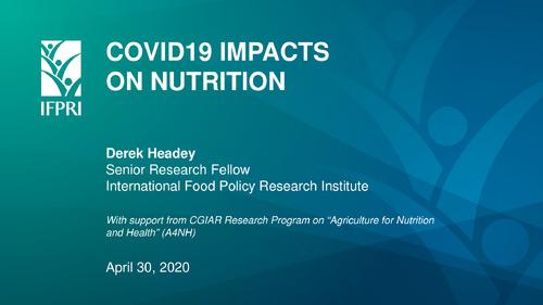 COVID-19 Impacts on Nutrition