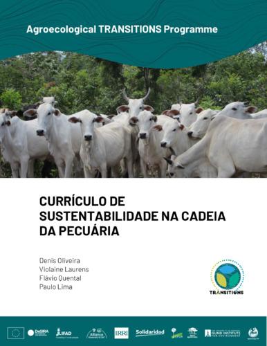 Currículo de sustenabilidade na cadeia da pecuária