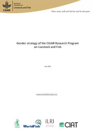 Gender strategy of the CGIAR Research Program on Livestock and Fish