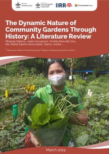 The dynamic nature of community gardens through history: A literature review