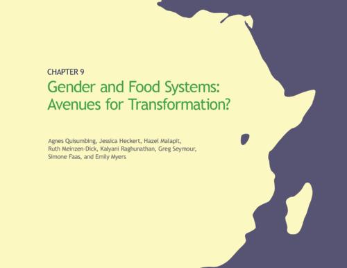 Gender and food systems: Avenues for transformation?