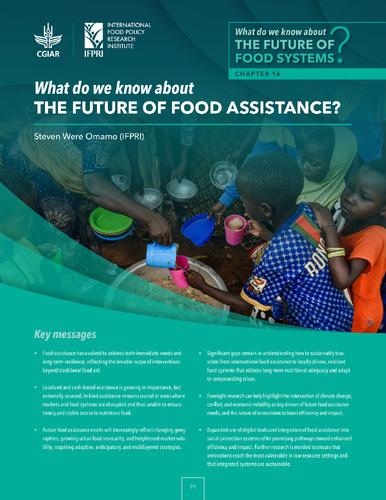 What do we know about the future of food assistance?