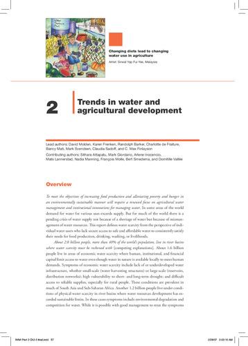 Trends in water and agricultural development