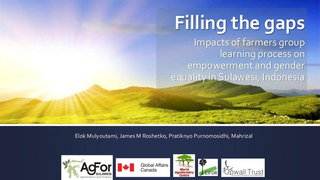 Filling the Gaps: Impacts of farmers group learning process on empowerment and gender equality in Sulawesi, Indonesia