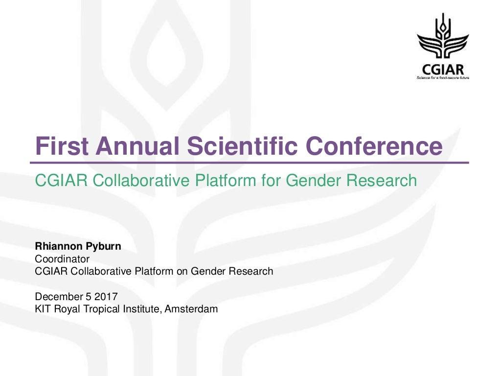 First annual scientific conference - overview