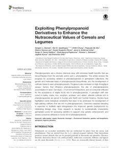 Exploiting Phenylpropanoid Derivatives to Enhance the Nutraceutical Values of Cereals and Legumes