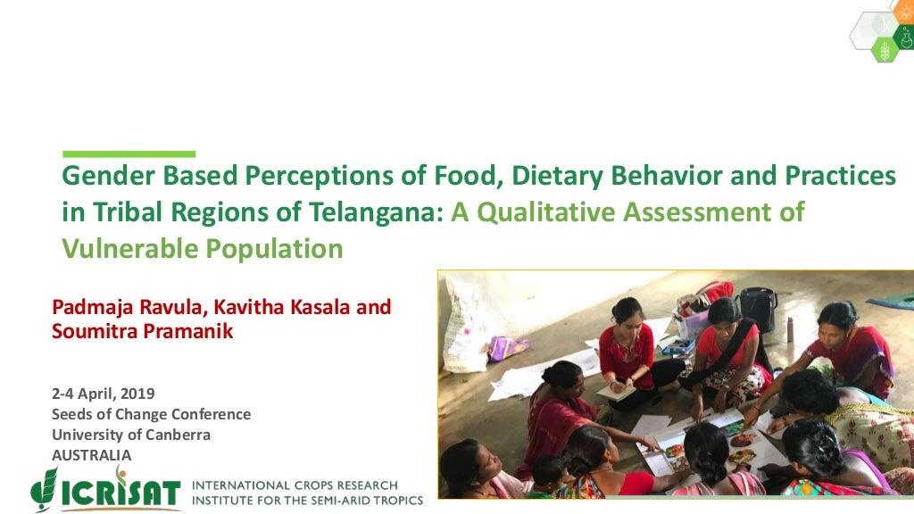 Gender based perceptions of food, dietary behavior and practices in tribal regions of Telangana: a qualitative assessment of vulnerable population