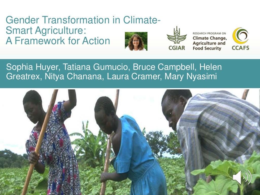 Gender transformation in climate-smart agriculture: A framework for action