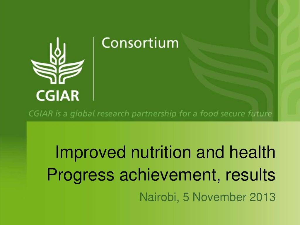Improved nutrition and health system-level outcome: Progress, achievements, results