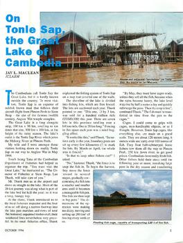 On Tonle Sap, the great lake of Cambodia
