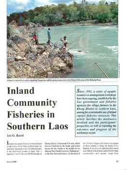 Inland community fisheries in southern Laos
