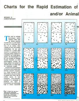 Charts for the rapid estimation of percentages of plants and/or animals in samples