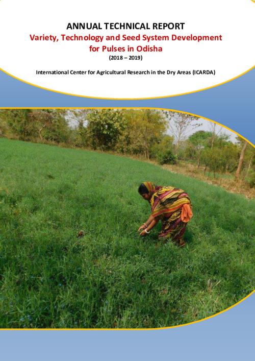 Variety, Technology and Seed System Development for Pulses in Odisha 2018-2019 Annual Technical Report