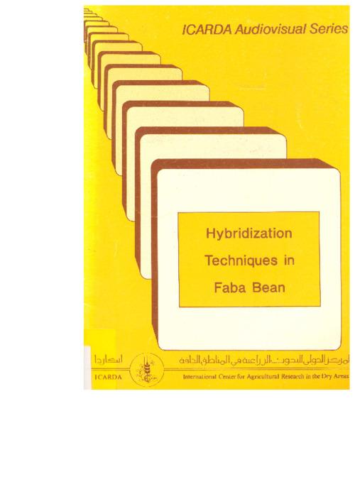 Hybridisation Techniques in Faba Bean