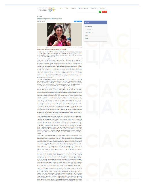 CAC e- Newsletter November, 2013: Empowering women in Central Asia