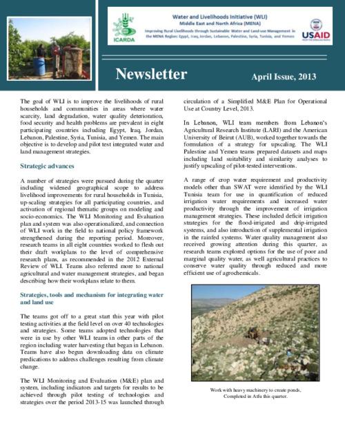 WLI Newsletter: April Issue