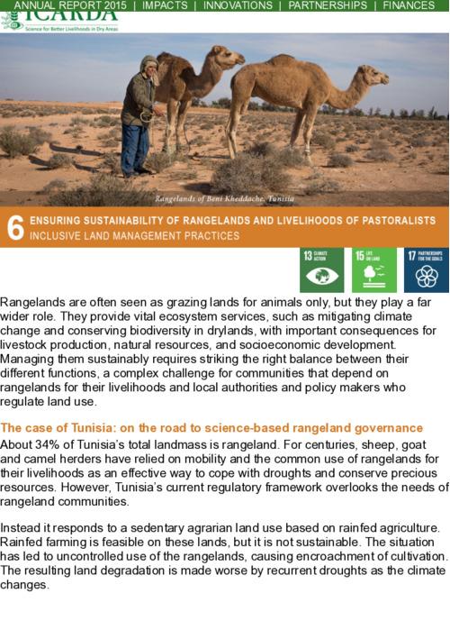 Ensuring Sustainability of Rangelands and Livelihoods of Pastoralists Inclusive Land Management Practices