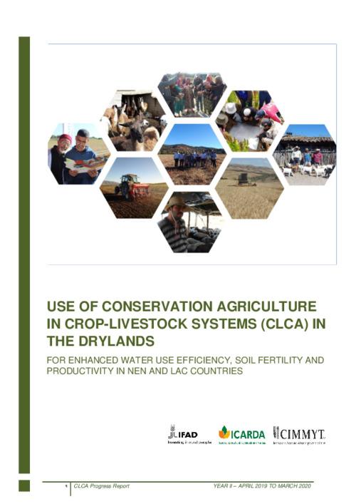 Use of Conservation Agriculture in Crop-Livestock Systems (CLCA) in the Drylands for Enhanced Water Use Efficiency, Soil Fertility and Productivity in NEN and LAC Countries – Project Progress Report: Year (II) – April 2019 to March 2020