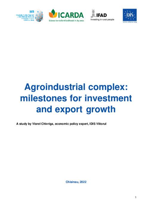 SKiM - Agroindustrial complex: milestones for investment and export growth