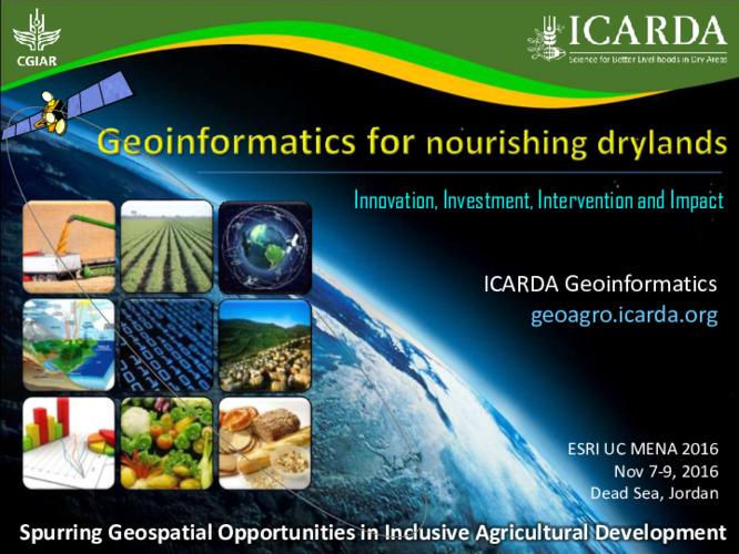 Geoinformatics for nourishing drylands