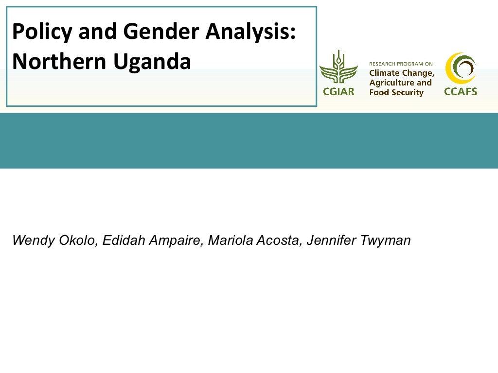 Policy and Gender Analysis: Northern Uganda