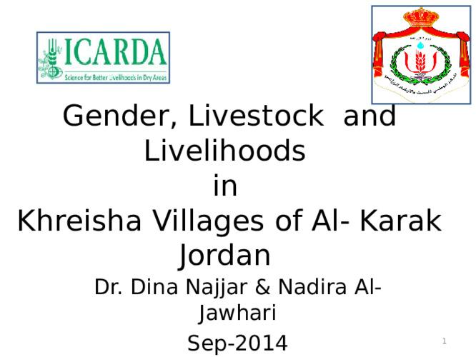Gender, Livestock, and Livelihoods in Khreisha Villages of Al-Karak