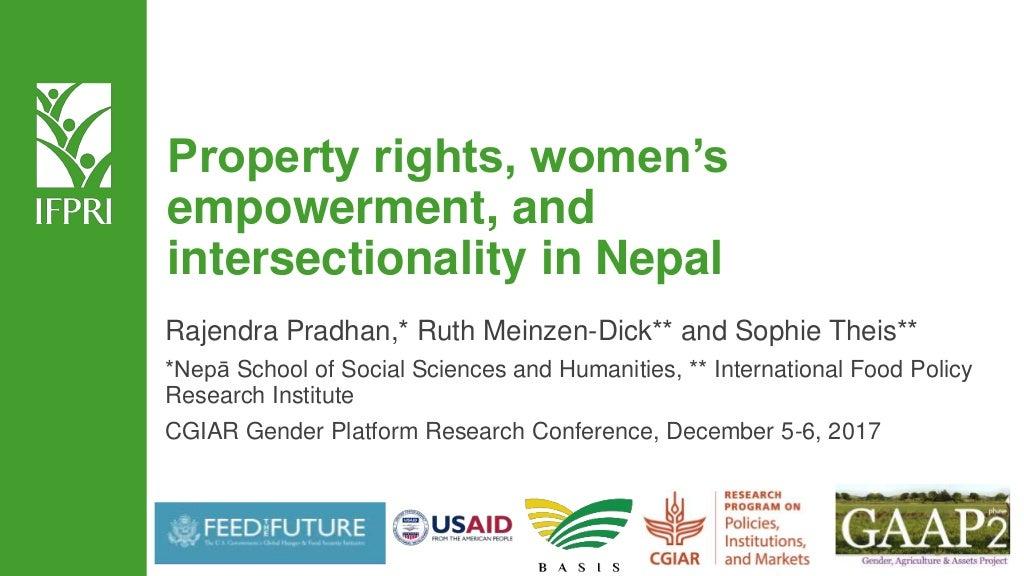 Property rights, women’s empowerment, and intersectionality in Nepal