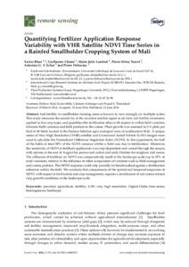 Quantifying Fertilizer Application Response Variability with VHR Satellite NDVI Time Series in a Rainfed Smallholder Cropping System of Mali