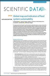 Global map and indicators of food system sustainability