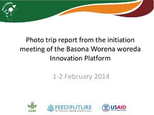 Photo trip report from the initiation meeting of the Basona Worena woreda Innovation Platform, 1-2 February 2014