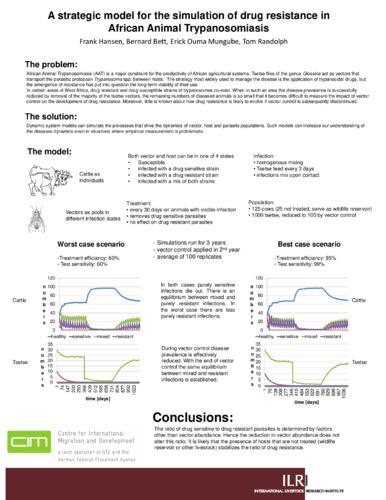 A strategic model for the simulation of drug resistance in African animal trypanosomiasis